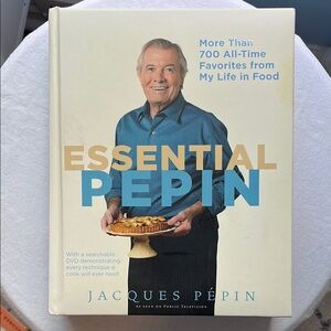 Signed Jacques Pepin Cookbook with CD